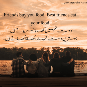 friendship funny quotes in urdu and english