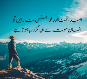 Hope quotes in Urdu