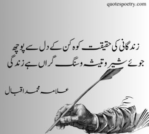 allama iqbal poetry about love